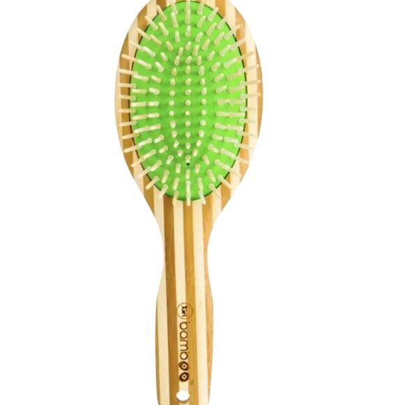 NIP! Tiri Bamboo-Professional Wood Detangling Paddle Brush - Picture 3 of 6